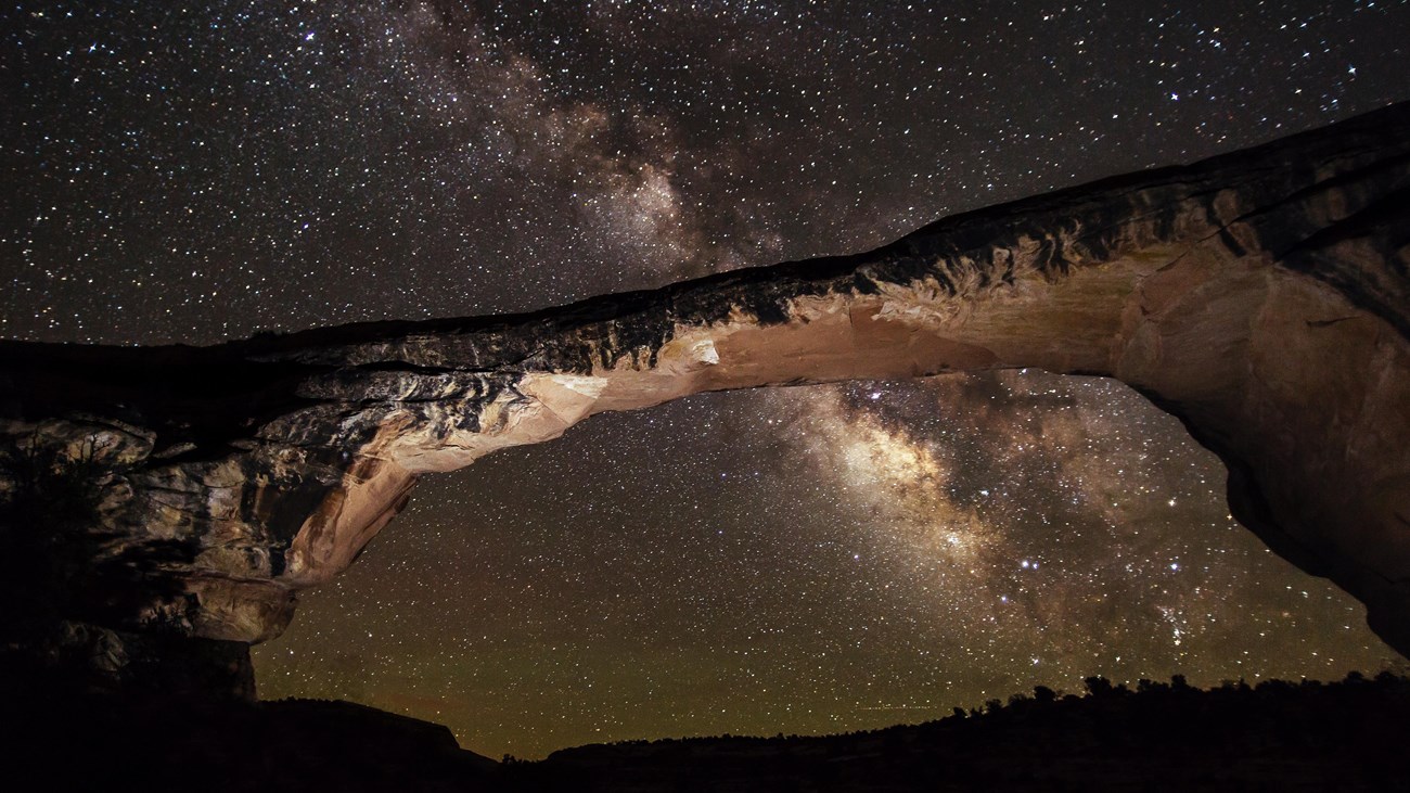 Night sky at Owachomo Bridge, Natural Bridges National Monument