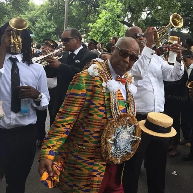Jazz performers with their instruments 
