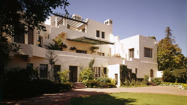 Large white house 